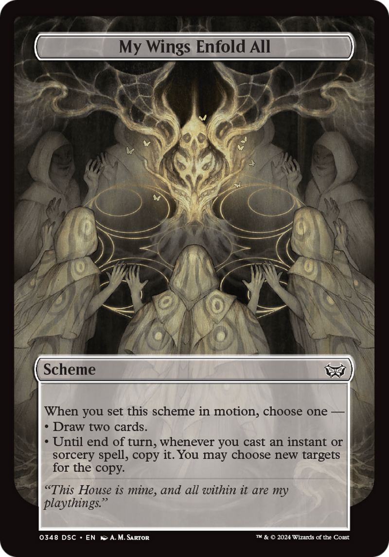My Wings Enfold All (Full Art) (348) [Archenemy: Duskmourn]