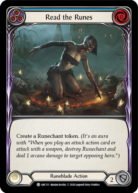 Read the Runes (Blue) (ARC111) [Arcane Rising]