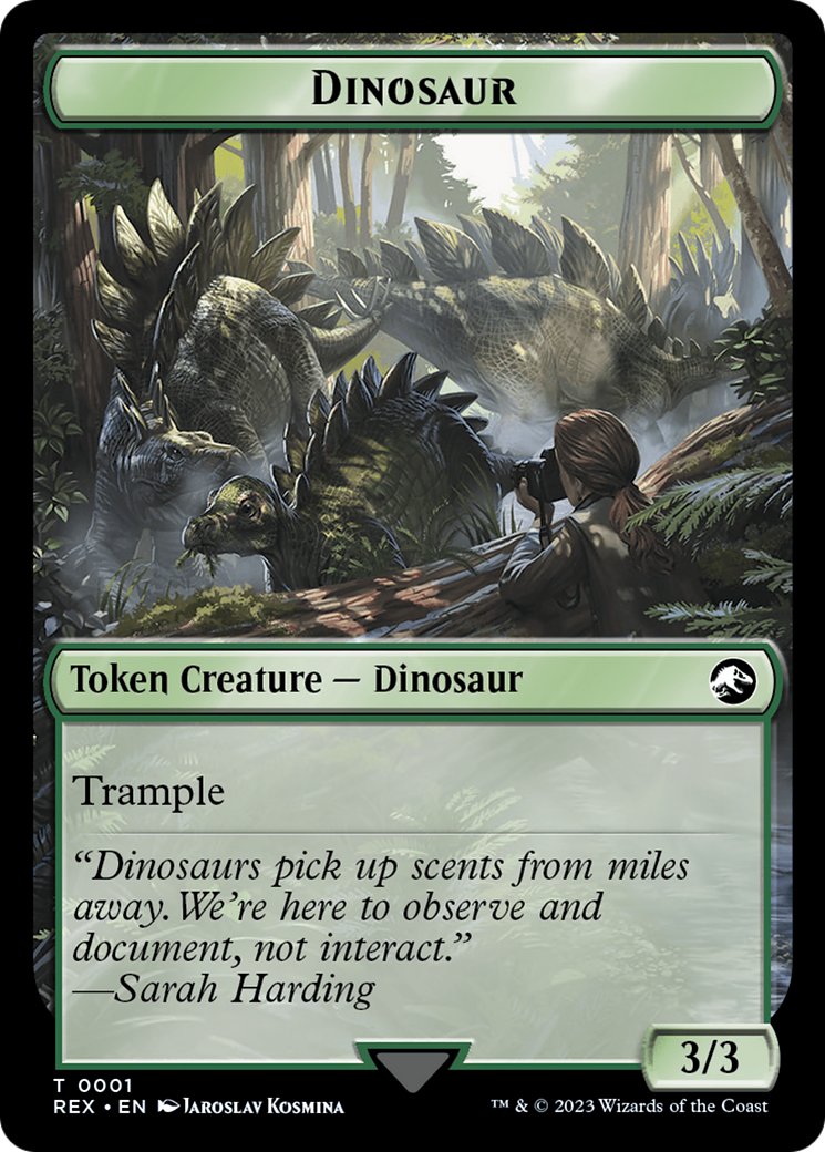 Treasure (0002) // Dinosaur (0001) Double-Sided Token (2 // 1) [Universes Beyond: Jurassic World Collection]