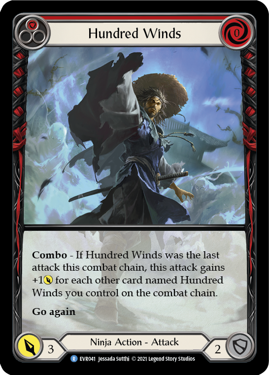 Hundred Winds (Red) (Extended Art) (EVR041) [Everfest]