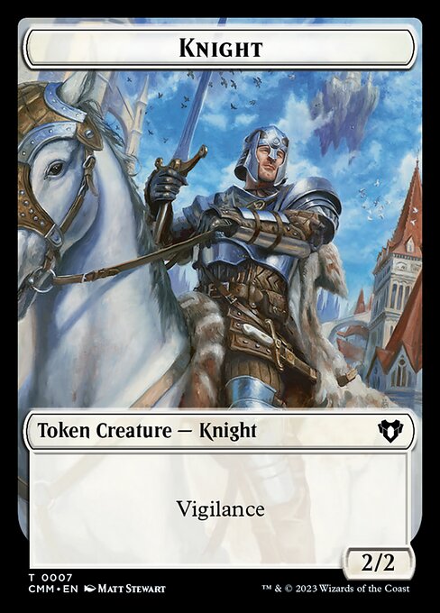 Saproling // Knight Double-Sided Token (35 // 7) [Commander Masters]