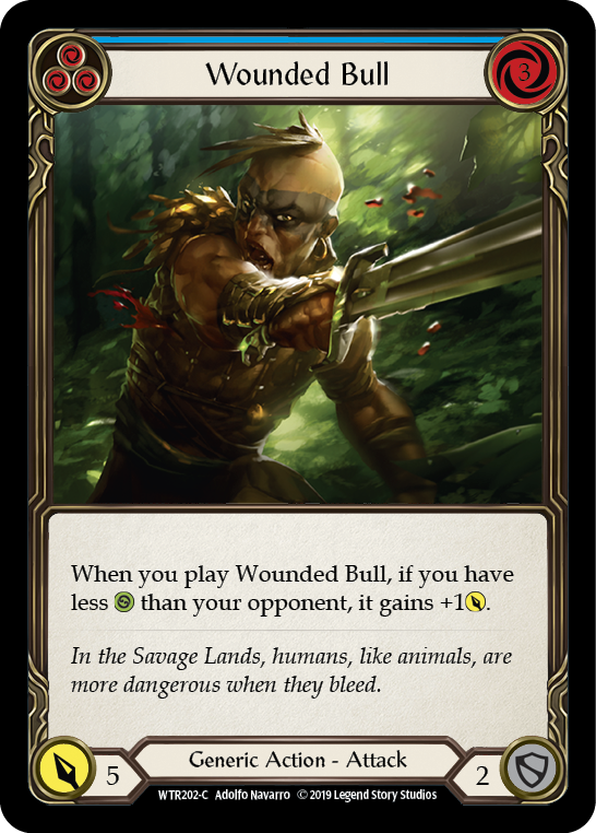 Wounded Bull (Blue) (WTR202) [Welcome to Rathe]