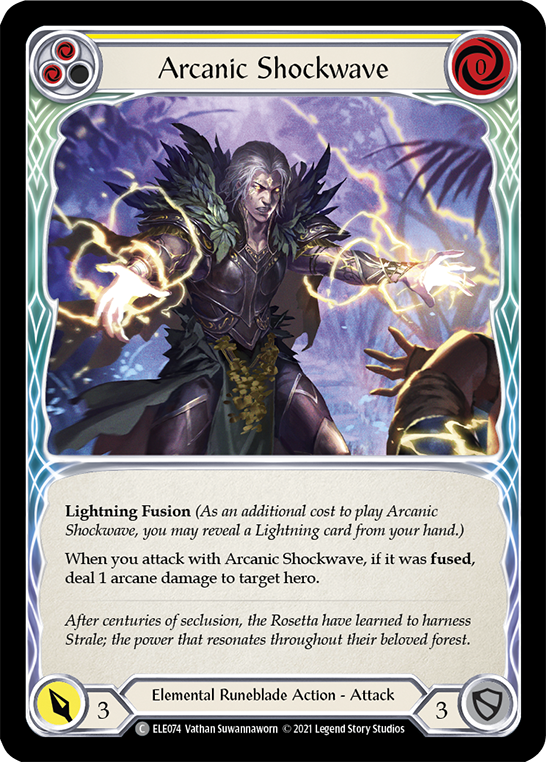 Arcanic Shockwave (Yellow) (ELE074) [Tales of Aria]