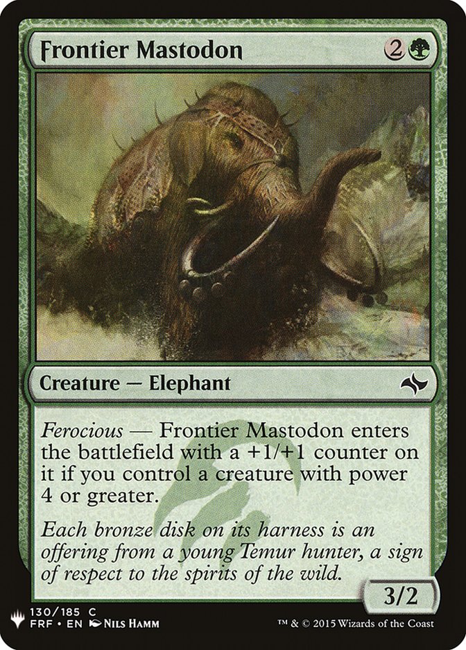 Frontier Mastodon (130) [The List Reprints]