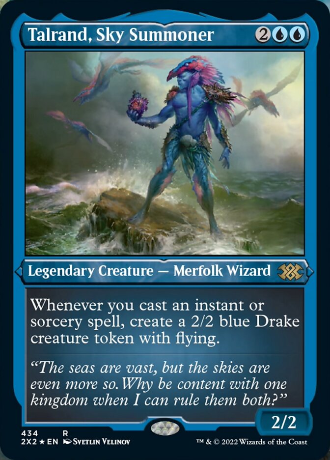 Talrand, Sky Summoner (Foil Etched) (434) [Double Masters 2022]
