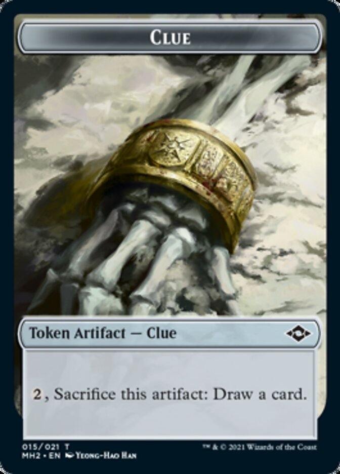 Clue (015) // Zombie Army Double-Sided Token (15 // 7) [Modern Horizons 2]