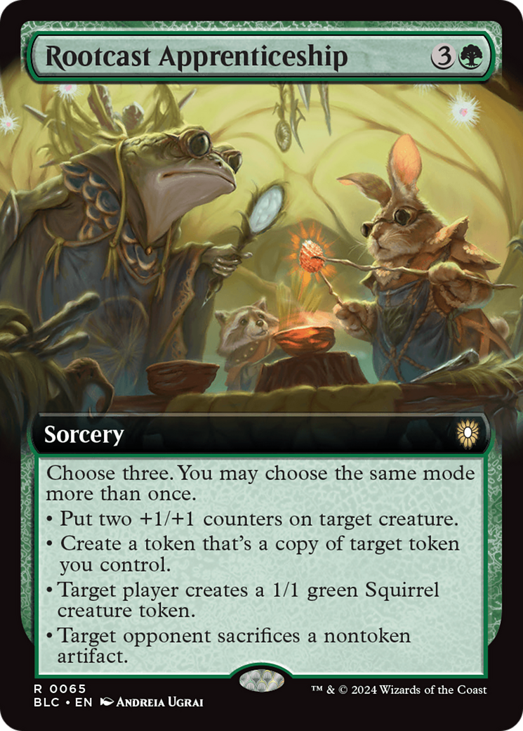 Rootcast Apprenticeship (Extended Art) (65) [Commander: Bloomburrow]