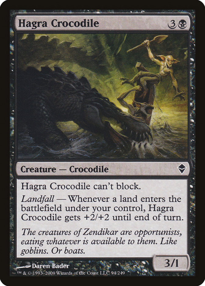 Hagra Crocodile (94) [Zendikar]