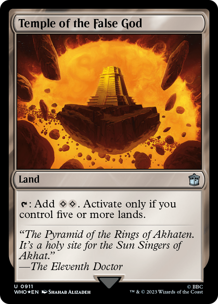 Temple of the False God (Surge Foil) (911) [Universes Beyond: Doctor Who]