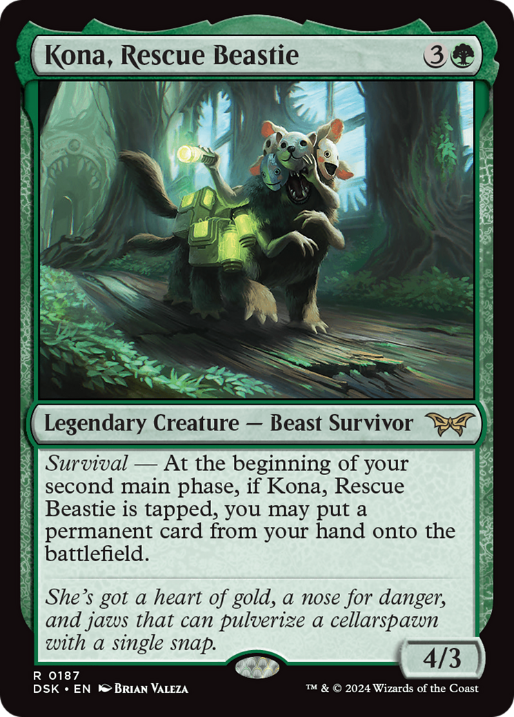 Kona, Rescue Beastie (0187) (187) [Duskmourn: House of Horror]