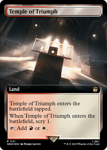 Temple of Triumph (Extended Art) (Surge Foil) [Doctor Who]