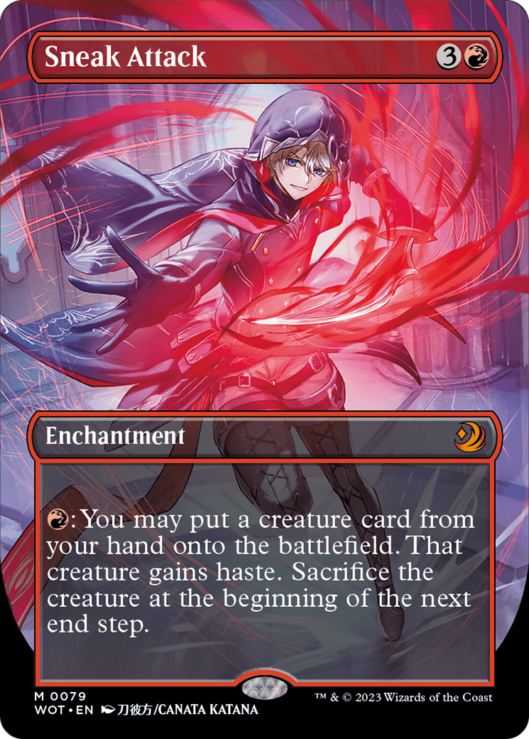 Sneak Attack (Anime Borderless) (79) [Wilds of Eldraine: Enchanting Tales]
