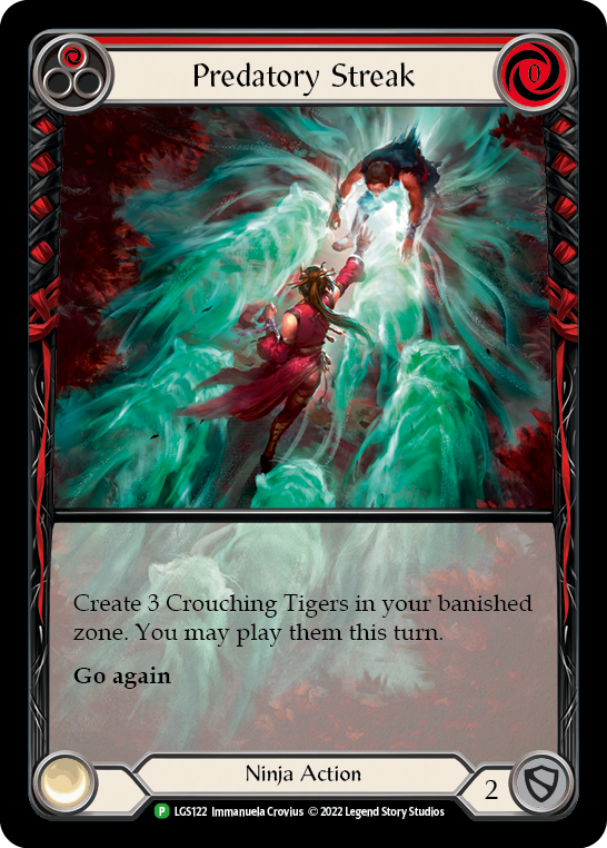 Predatory Streak (Red) - LGS122 (LGS122) [Flesh and Blood: Promo Cards]