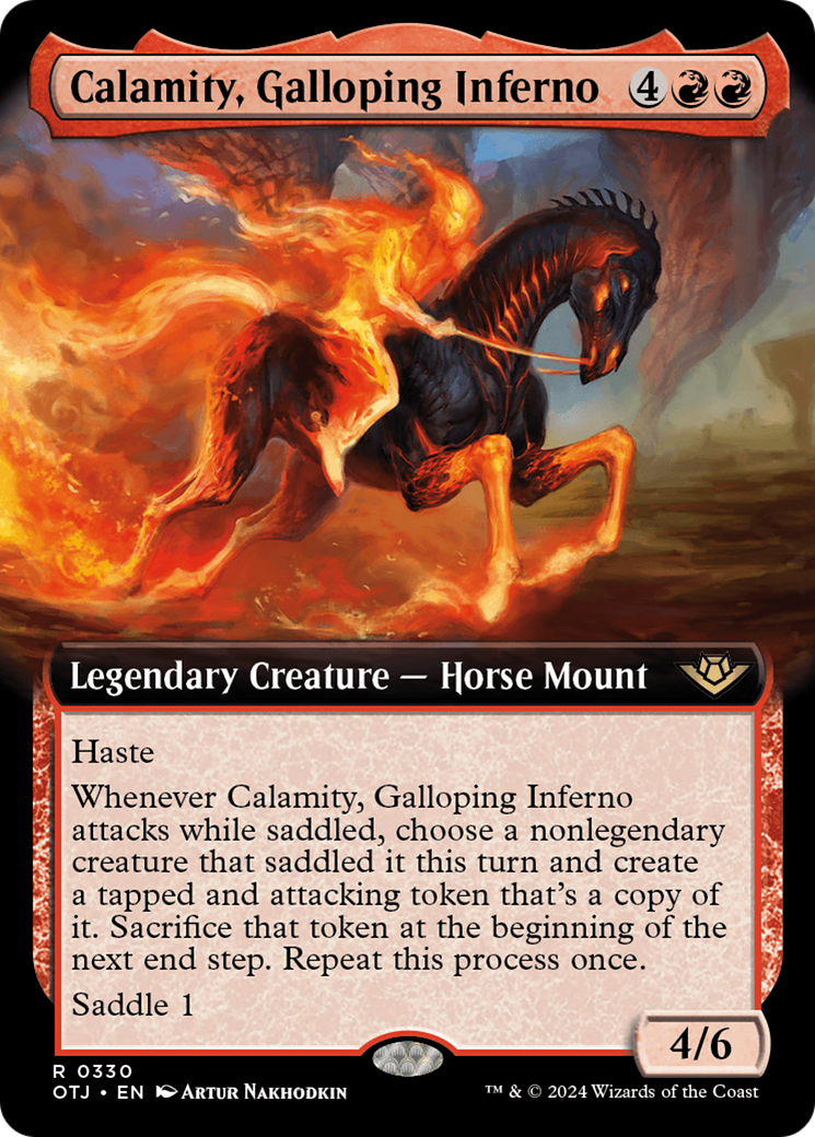 Calamity, Galloping Inferno (Extended Art) (330) [Outlaws of Thunder Junction]