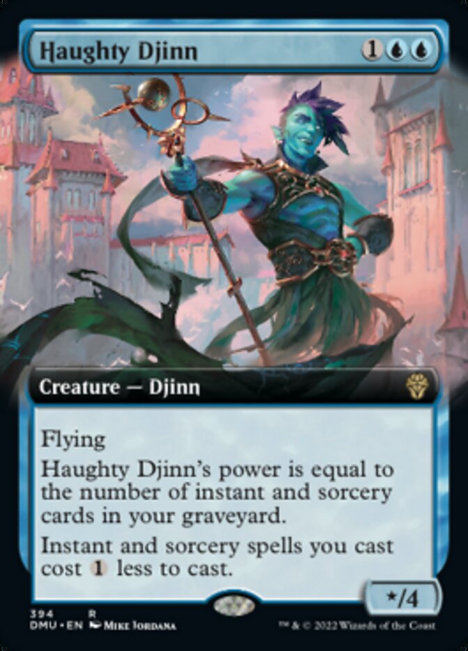 Haughty Djinn (Extended Art) (394) [Dominaria United]