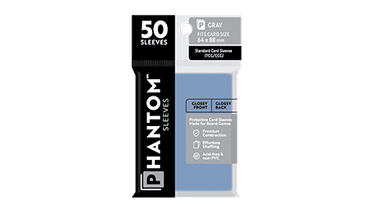 Phantom Sleeves: "Gray Size" (64mm x 88mm) - Gloss/Matte (50)