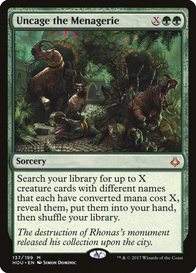 Uncage the Menagerie (137) [Hour of Devastation]