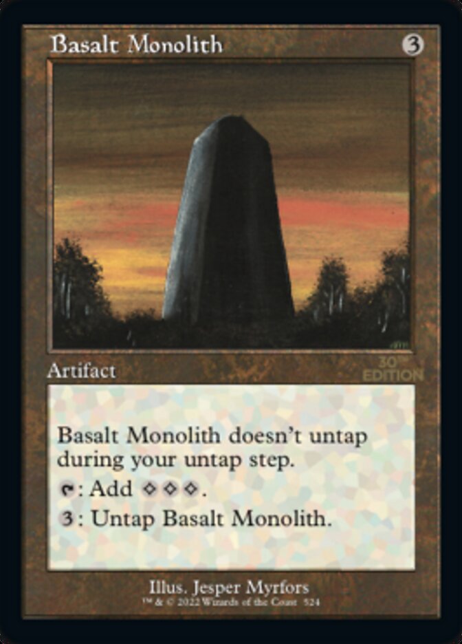 Basalt Monolith (Retro Frame) (524) [30th Anniversary Edition]