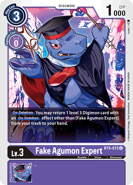 Fake Agumon Expert (BT5-072 U) [Battle of Omni]