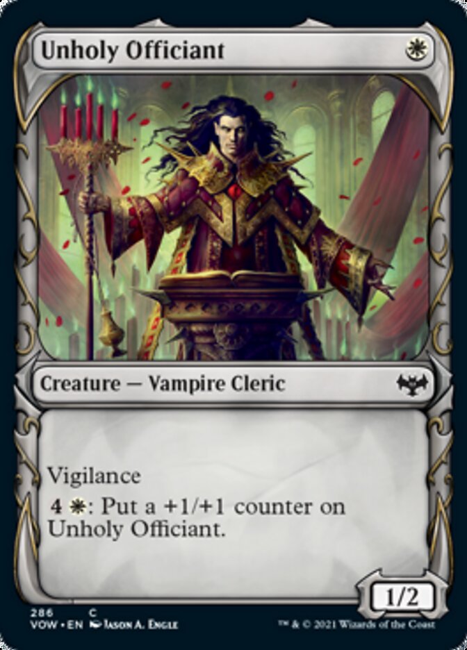 Unholy Officiant (Showcase) (286) [Innistrad: Crimson Vow]