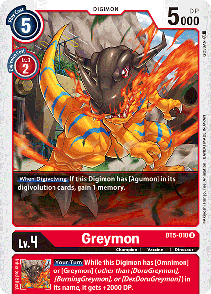 Greymon (BT5-010 U) [Battle of Omni]