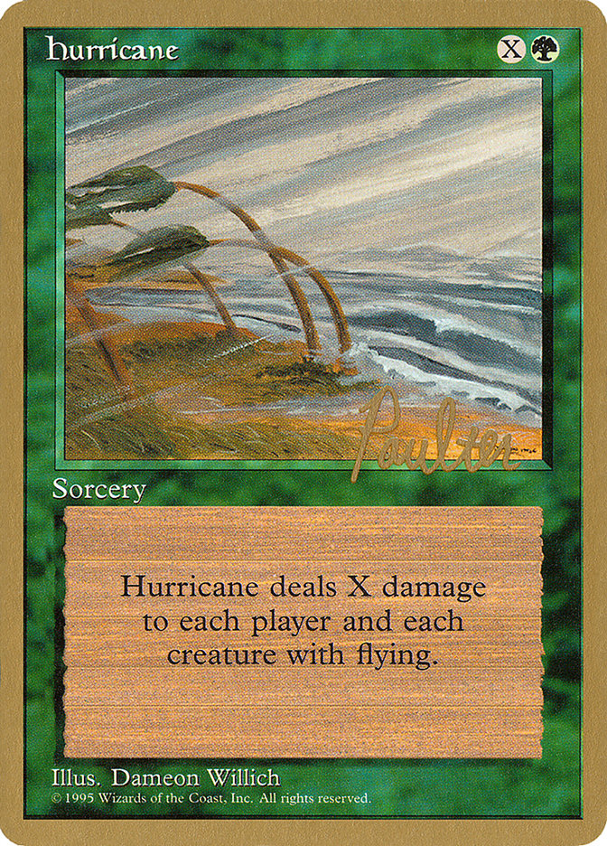 Hurricane - 1996 Preston Poulter (4ED) [World Championship Decks]