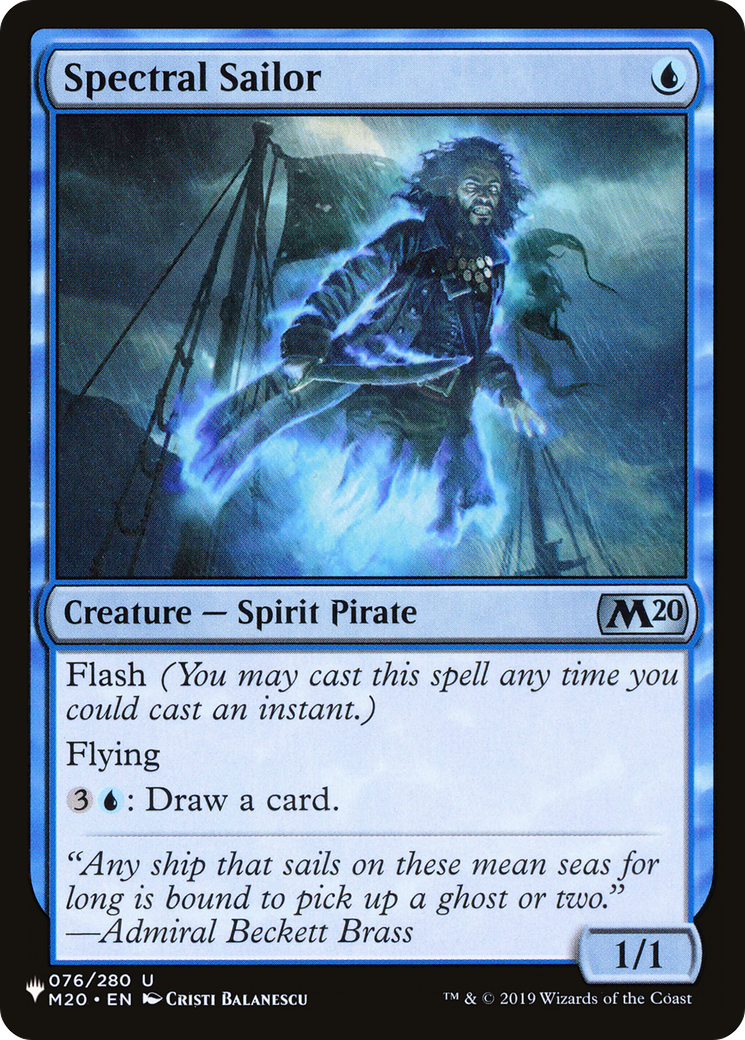 Spectral Sailor (076/280) [The List Reprints]