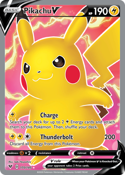 Pikachu V (Full Art) (170/185) [SWSH04: Vivid Voltage]