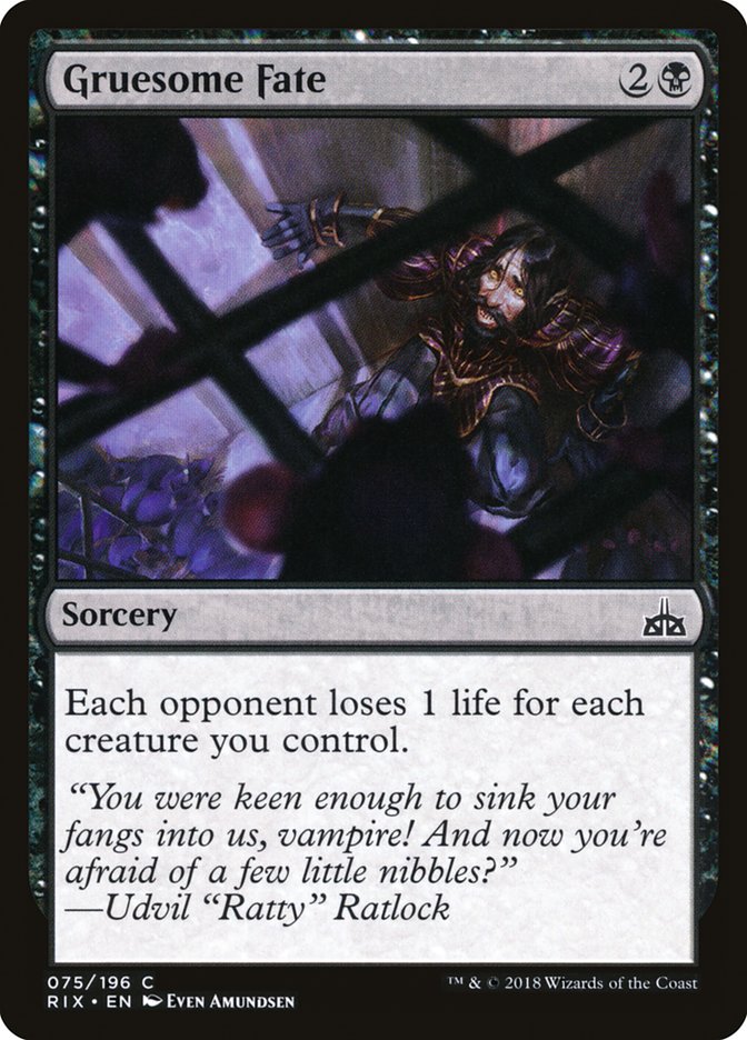 Gruesome Fate (75) [Rivals of Ixalan]