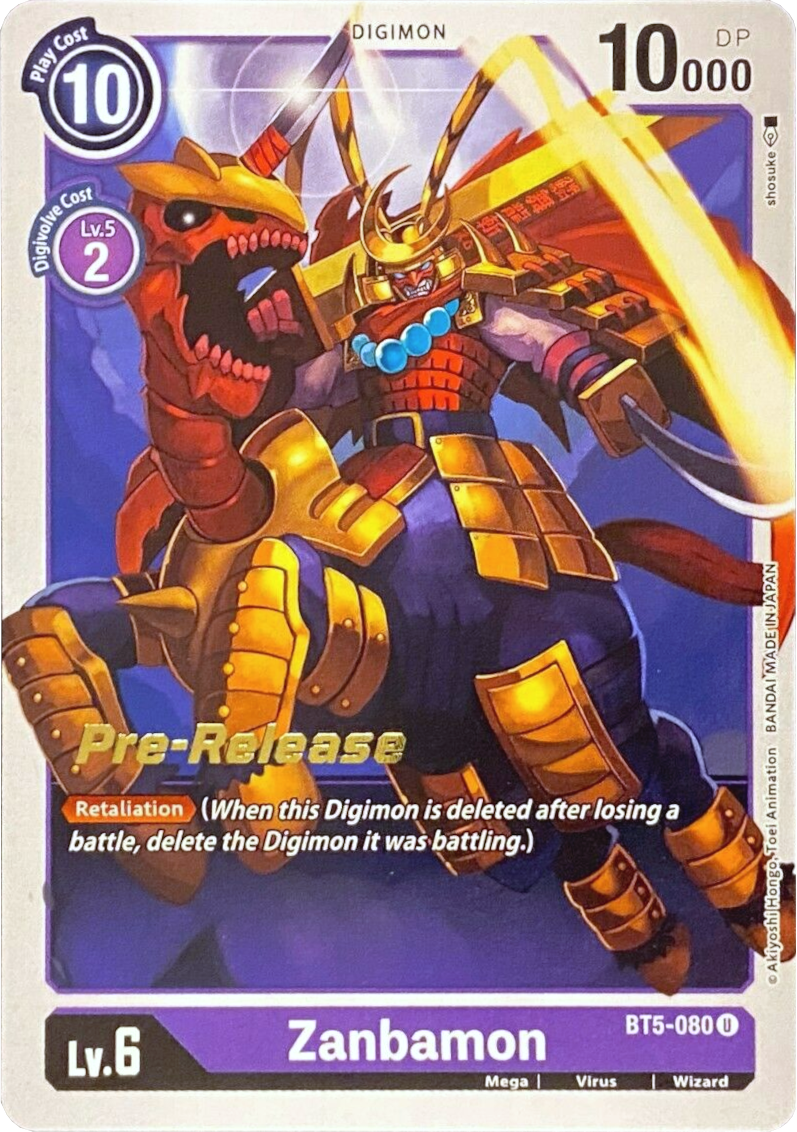 Zanbamon (BT5-080 U) [Battle of Omni Pre-Release Cards]
