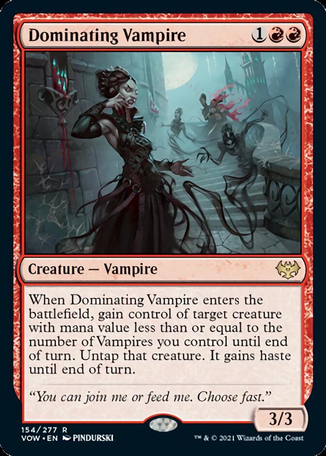 Dominating Vampire (154) [Innistrad: Crimson Vow]
