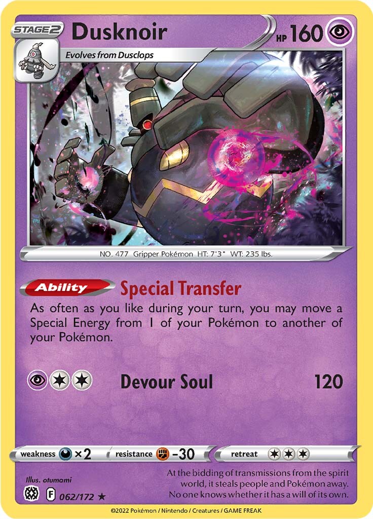 Dusknoir (062/172) [SWSH09: Brilliant Stars]