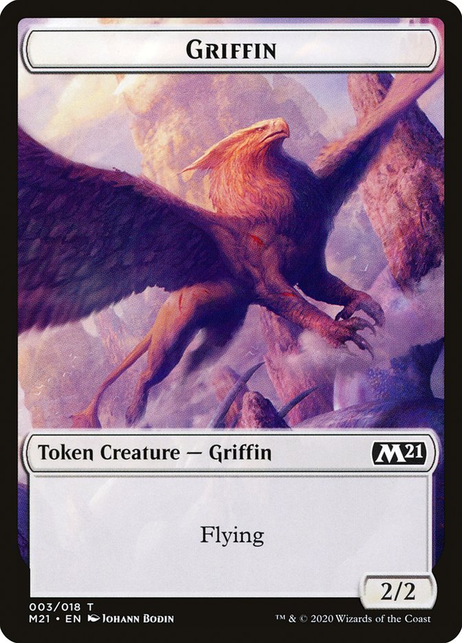 Goblin Wizard // Griffin Double-Sided Token (8 // 3) [Core Set 2021]