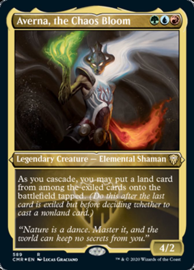 Averna, the Chaos Bloom (Foil Etched) (589) [Commander Legends]