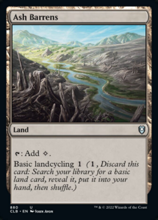 Ash Barrens (880) [Commander Legends: Battle for Baldur's Gate]