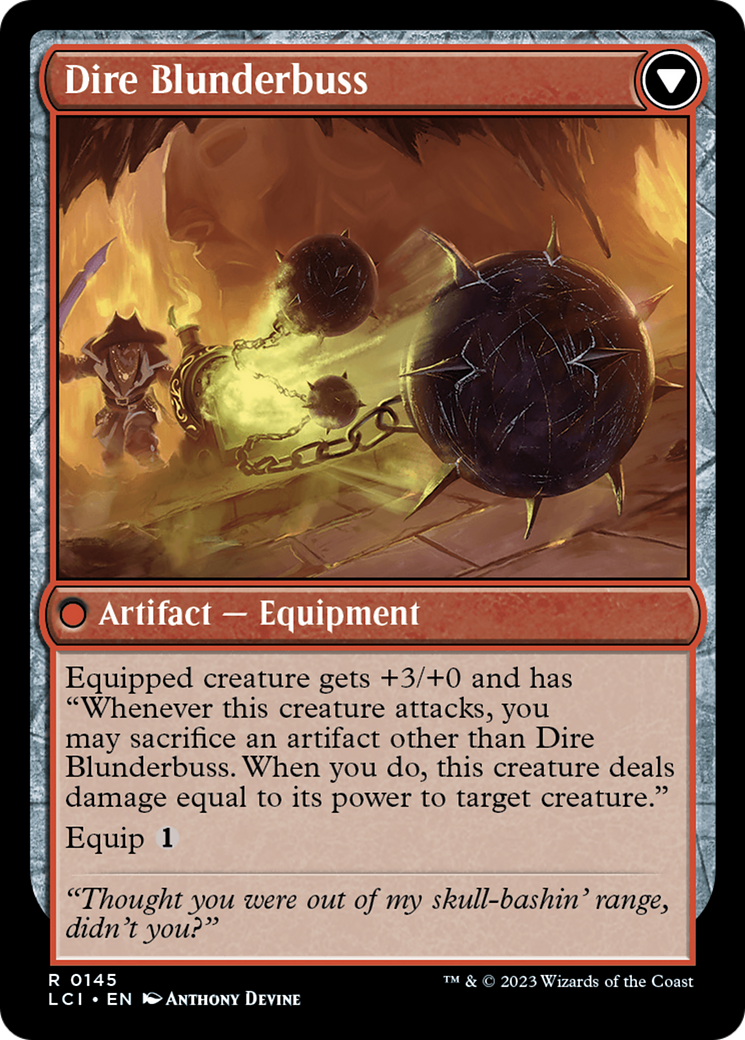 Dire Flail (145) [Prerelease Cards]