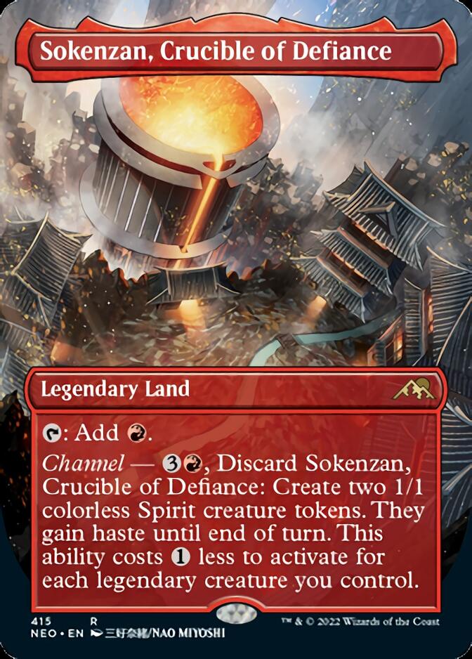 Sokenzan, Crucible of Defiance (Borderless) (415) [Kamigawa: Neon Dynasty]
