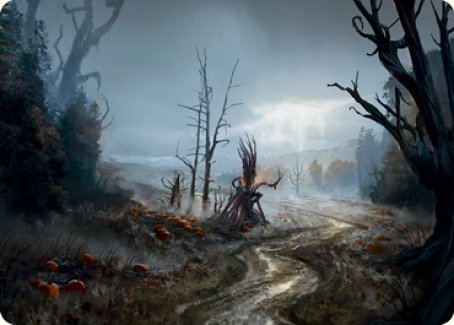 Overgrown Farmland Art Card (74) [Art Series: Innistrad: Midnight Hunt]