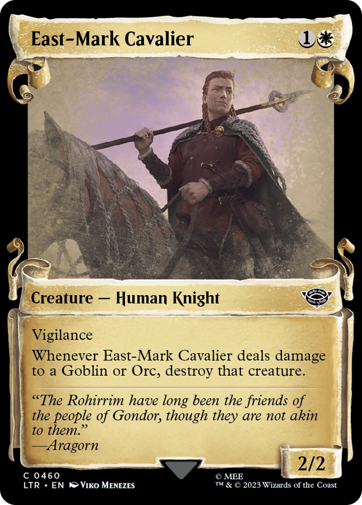 East-Mark Cavalier (Showcase Scrolls) (460) [Universes Beyond: The Lord of the Rings: Tales of Middle-earth]