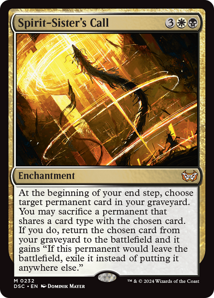Spirit-Sister's Call (232) [Commander: Duskmourn: House of Horror]