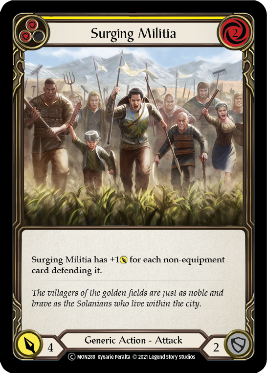 Surging Militia (Yellow) (MON288) [Monarch]