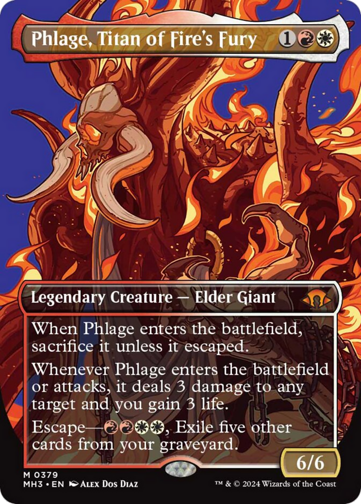 Phlage, Titan of Fire's Fury (Borderless) (379) [Modern Horizons 3]