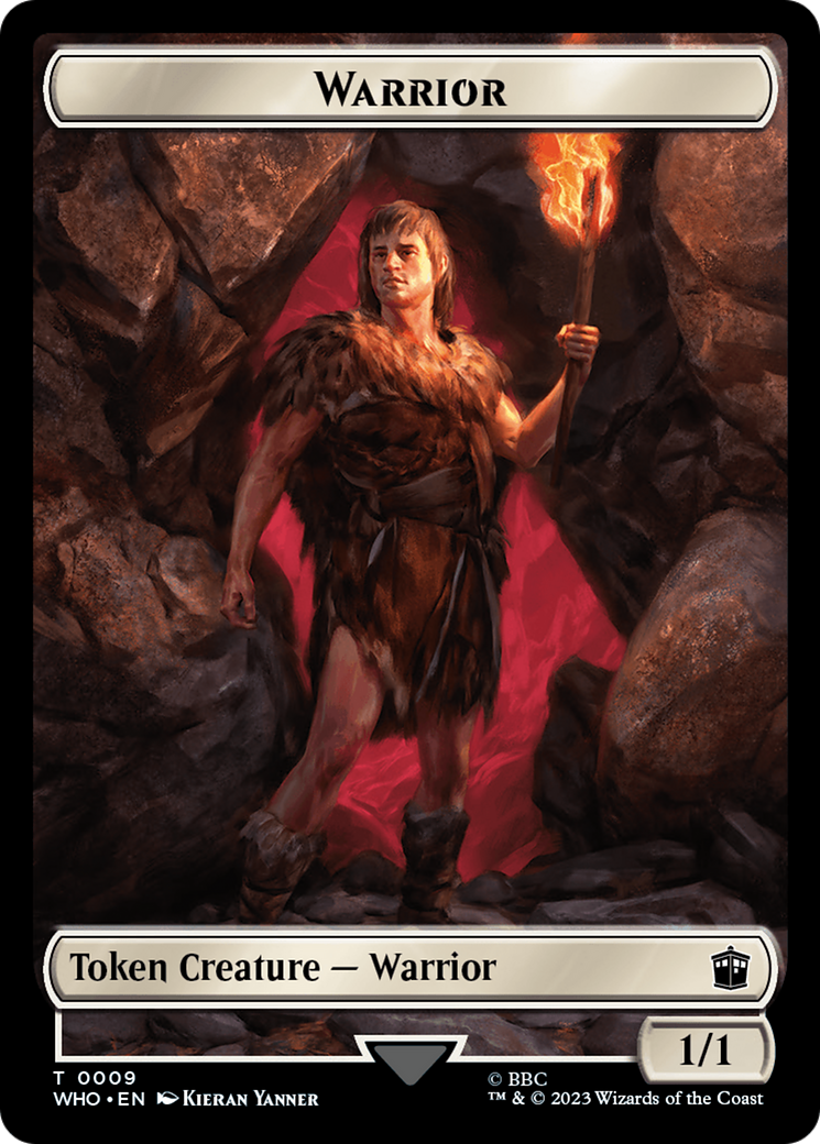 Warrior // Treasure (0028) Double-Sided Token (9 // 28) [Universes Beyond: Doctor Who]