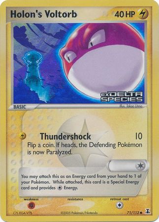 Holon's Voltorb (71/113) [EX Delta Species]