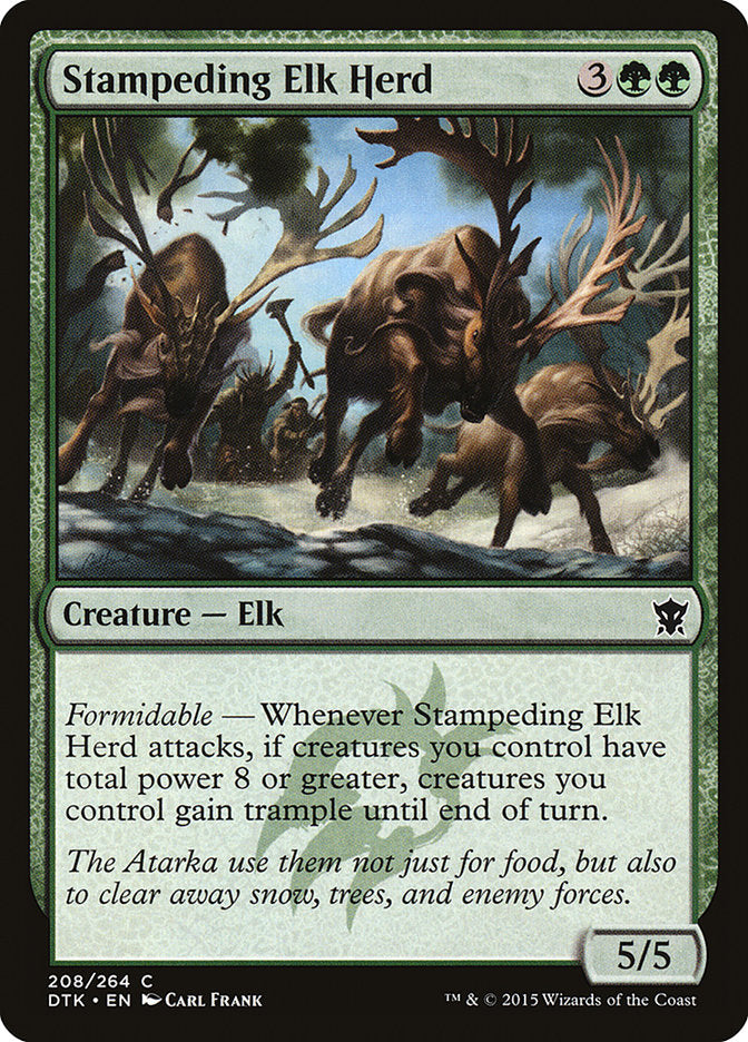 Stampeding Elk Herd (208) [Dragons of Tarkir]