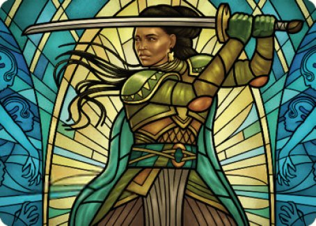 Shanna, Purifying Blade Art Card (77/81) (77) [Art Series: Dominaria United]