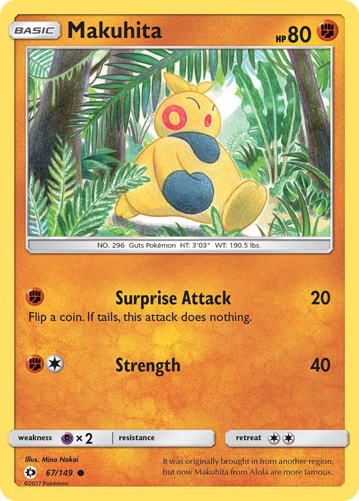 Makuhita (67/149) [SM Base Set]
