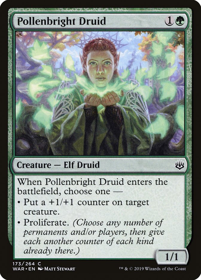 Pollenbright Druid (173) [War of the Spark]