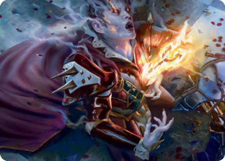 Flame-Blessed Bolt Art Card (44) [Art Series: Innistrad: Crimson Vow]