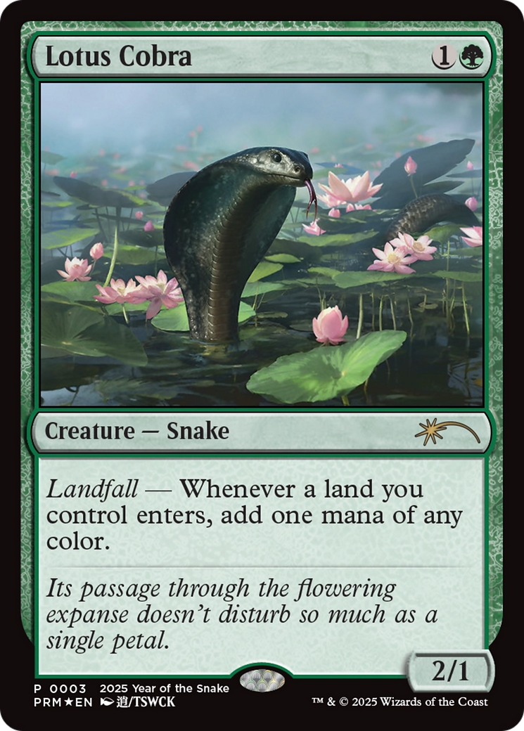 Lotus Cobra (Year of the Snake 2025) (3) [Standard Showdown Promos]